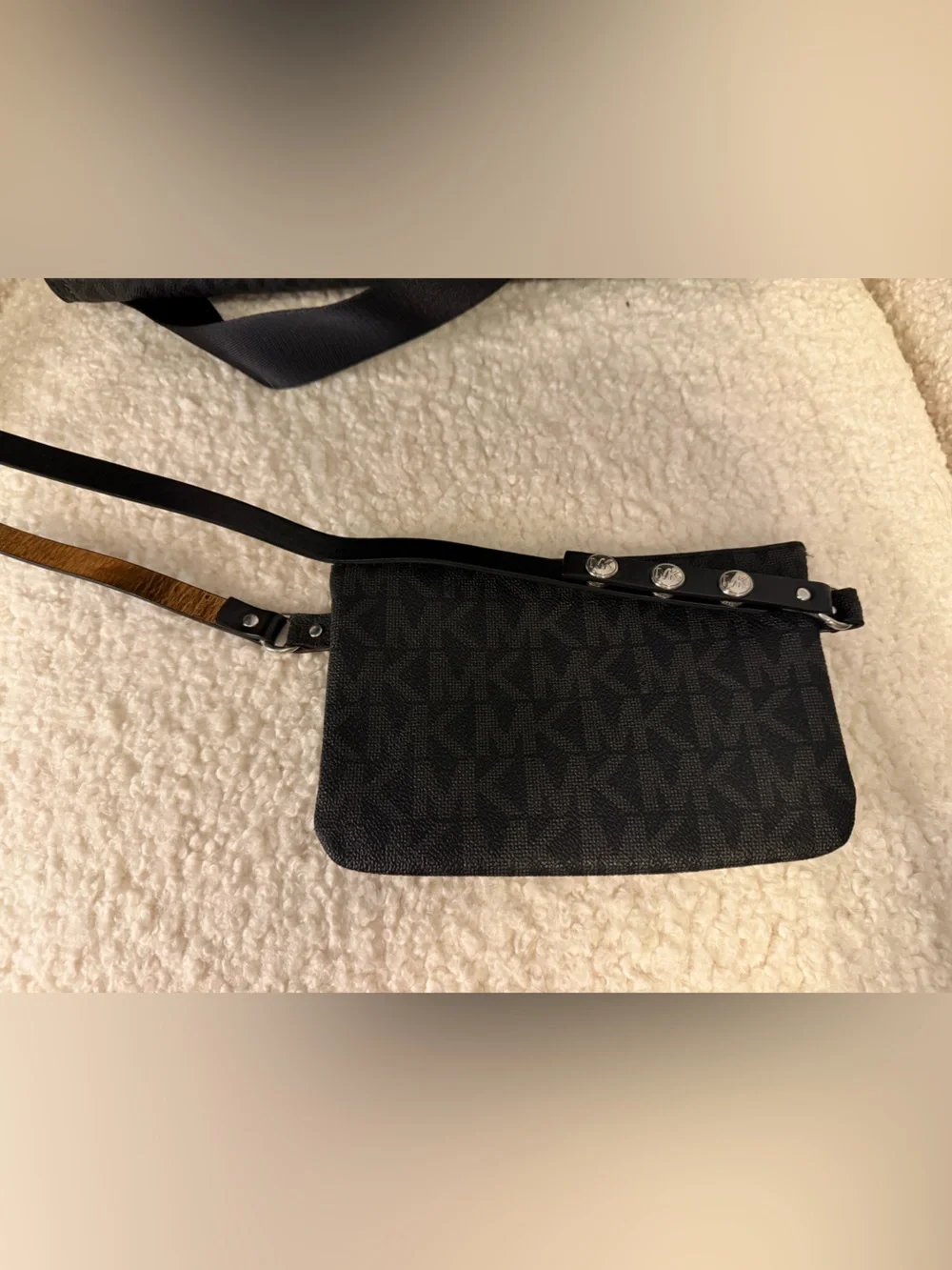 Michael Kors Matching Set: Kenly Large N/S Tote & Signature Pull Chain Belt Bag